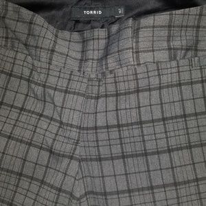 Gingham print slacks